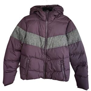 MPG Sport Down-Filled Legacy Puffer Hooded Bomber Jacket size Large NWT